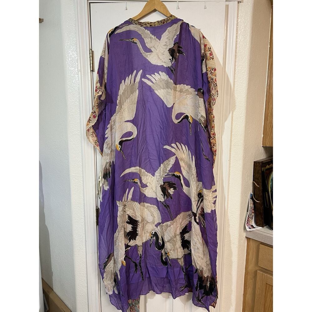 NWT Aratta Obsessed Kimono Cream Fushia One Size NEW - Picture 5 of 5